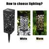 Waterproof Solar Lawn Lights Decorative Cutout Pattern LED Garden Lights Auto on Off Sensor Outdoor Landscape Lighting Pathways
