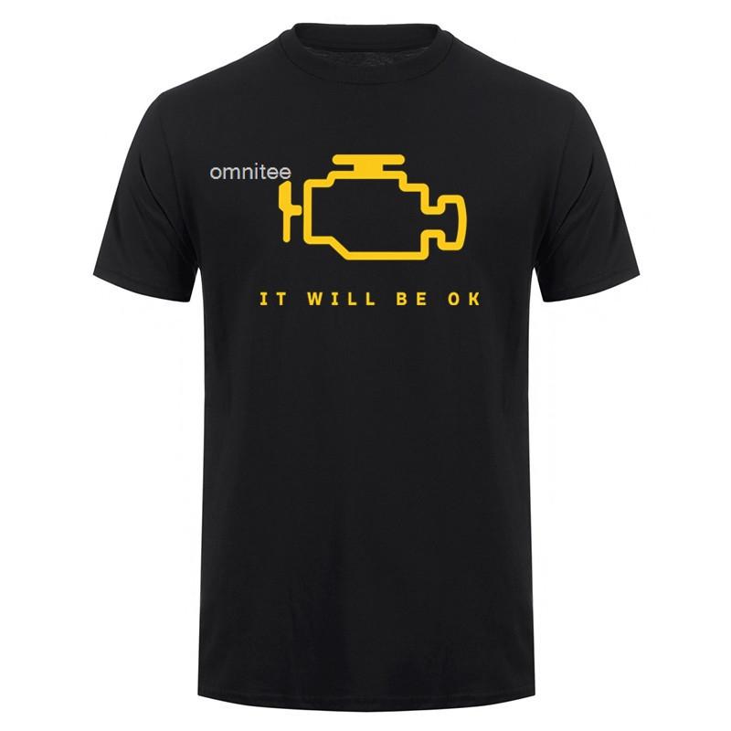 This Little Light of Mine Check Engine Light TShirt Funny Car Mechanic Auto Repair T Shirts Oneck Tops HJ064