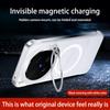Frameless For Magsafe Metal Camera Fold Stand Holder Phone Case For VIVO X300 S Pro Ultra Magnetic Wireless Charge Bumper Cover