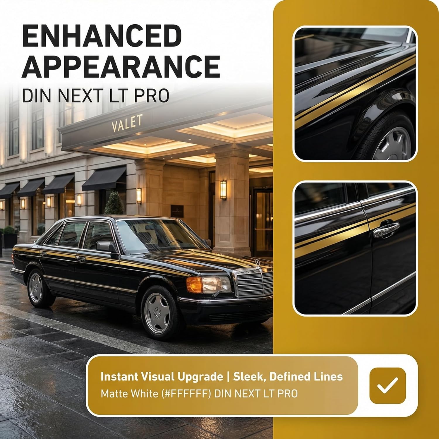 

WINOMO 32 FT Car Body Side Stripes Auto Pinstripe Tape Decal Waistline Sticker for Suv Truck Camper Trailer