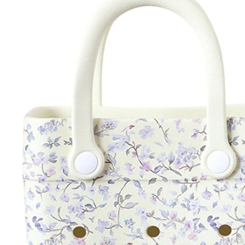 Womens Beach Hole Bag Basket Travel Tote for Boat Shopping