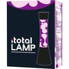 ITotal XL1760 Lampe à Lave 40 cm avec Base Noire, Liquide Violet et Cire Blanche