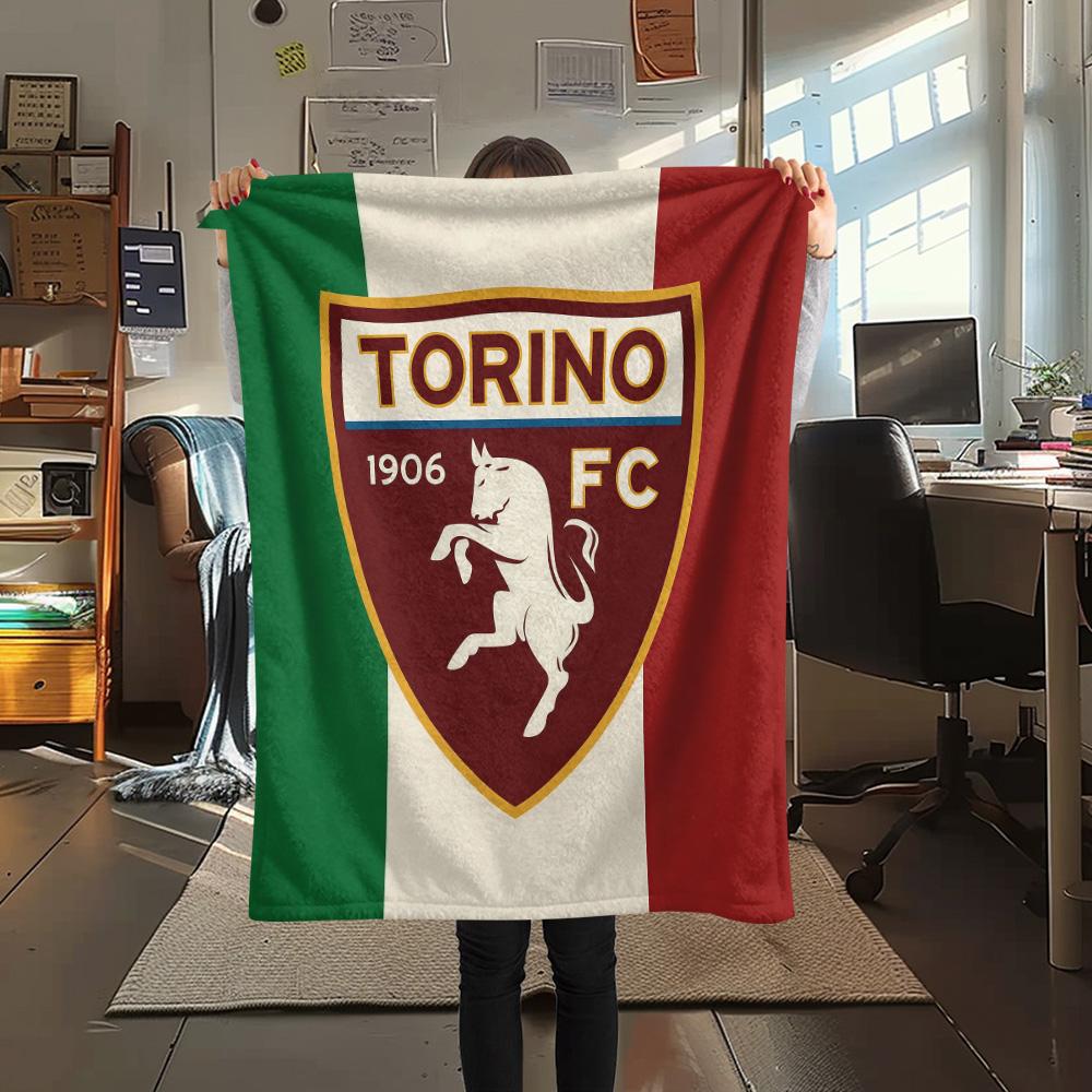 Torino Football Club2 Flannel Blanket, High Quality Comfortable for All Seasons, Home Decor, Warmth and Comfort