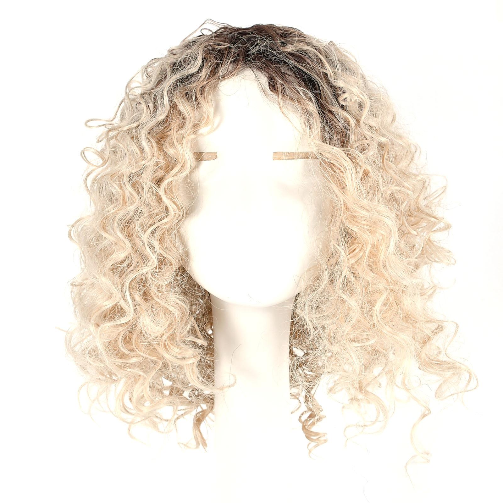 

Короткие вьющиеся волосы парик свободный глубокий темно-коричневый блонд смешанный цвет пушистые прически парики для женщин