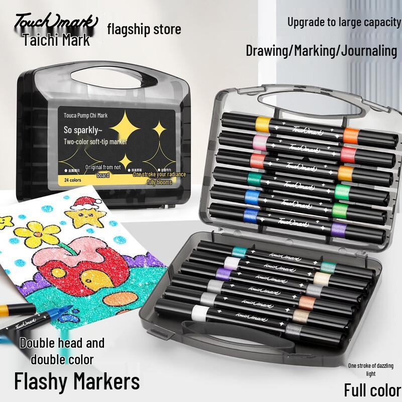 Touch mark Acrylic & Glitter Art Markers