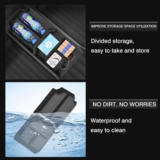 Floor Console Organizer for 2024 Lower Center Console Tray TPE Cybertruck Floor