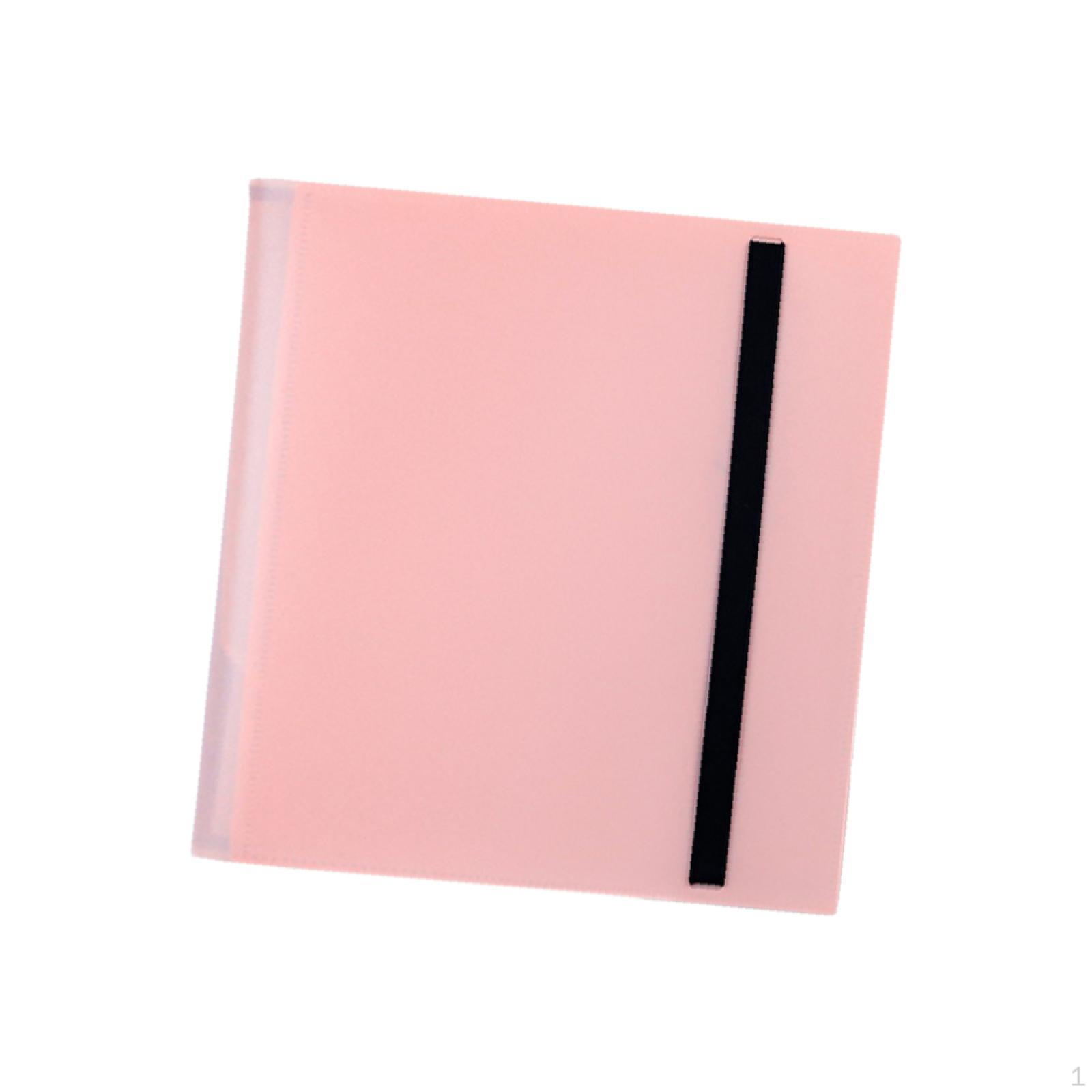 

Папка для карточек 12 карманов Хранение карточек 480 Защита боковой загрузки розовый