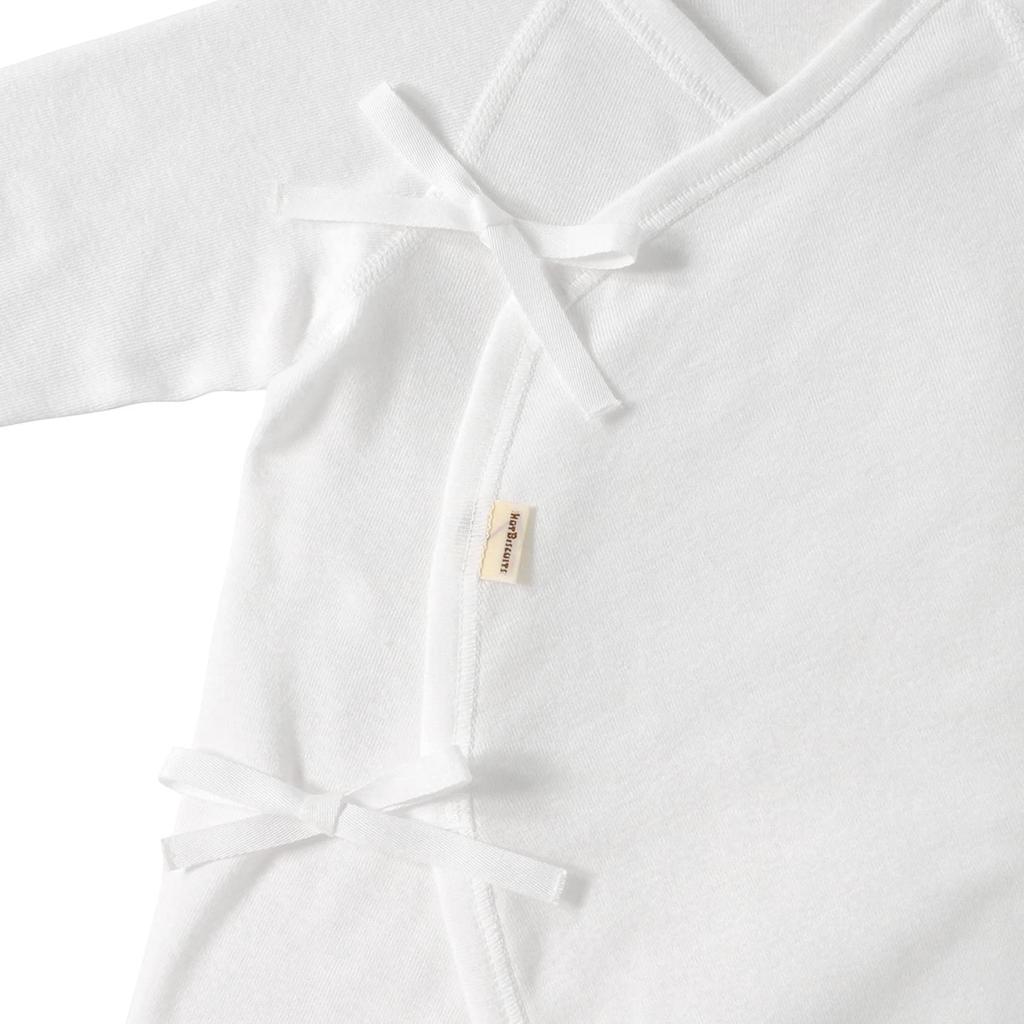 Miki House Hot Biscuits Combi Boys and Baby Undershirt, Girls, Newborn, Clothes, White, 60cm, 70-2308-499