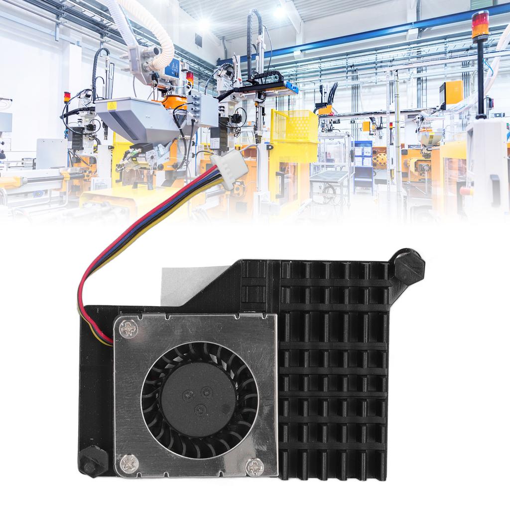 for Pi 5 Cooler Replacement Aluminium Alloy Temperature Controlled PWM Speed Control Cooling Fan for Pi 5 4GB 8GB