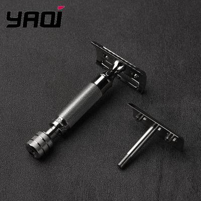 Rasoir de sûreté Yaqi à lame oblique en acier inoxydable avec rampe de lame inclinée pour une épilation sans effort