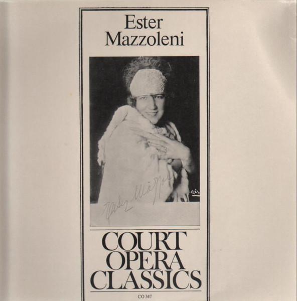 LP Record ESTER MAZZOLENI  Ester Mazzoleni  CO347 Court Opera Cla Austria Classical Used