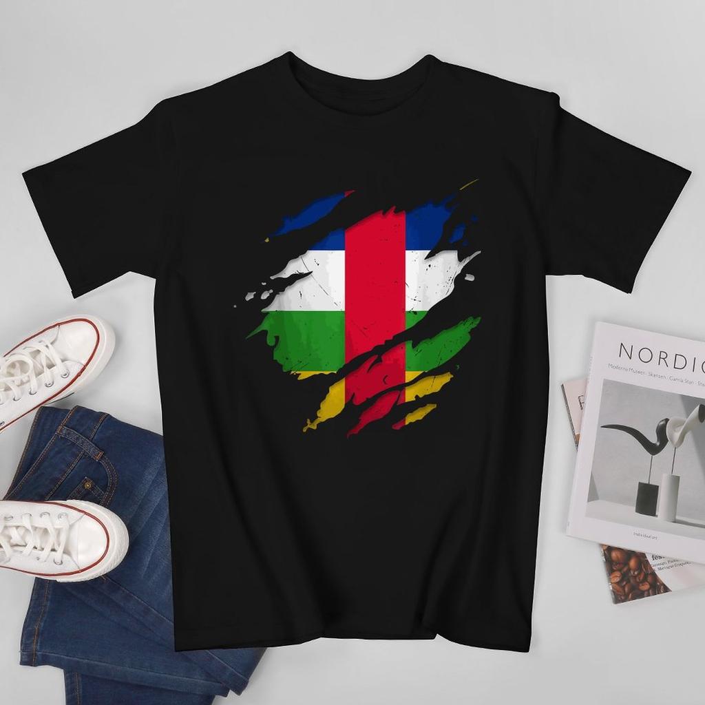More Design Unisex Tshirt Central African Republic Tees Tshirt Oneck T Shirts Unisex Boys Clothing 100 Cotton