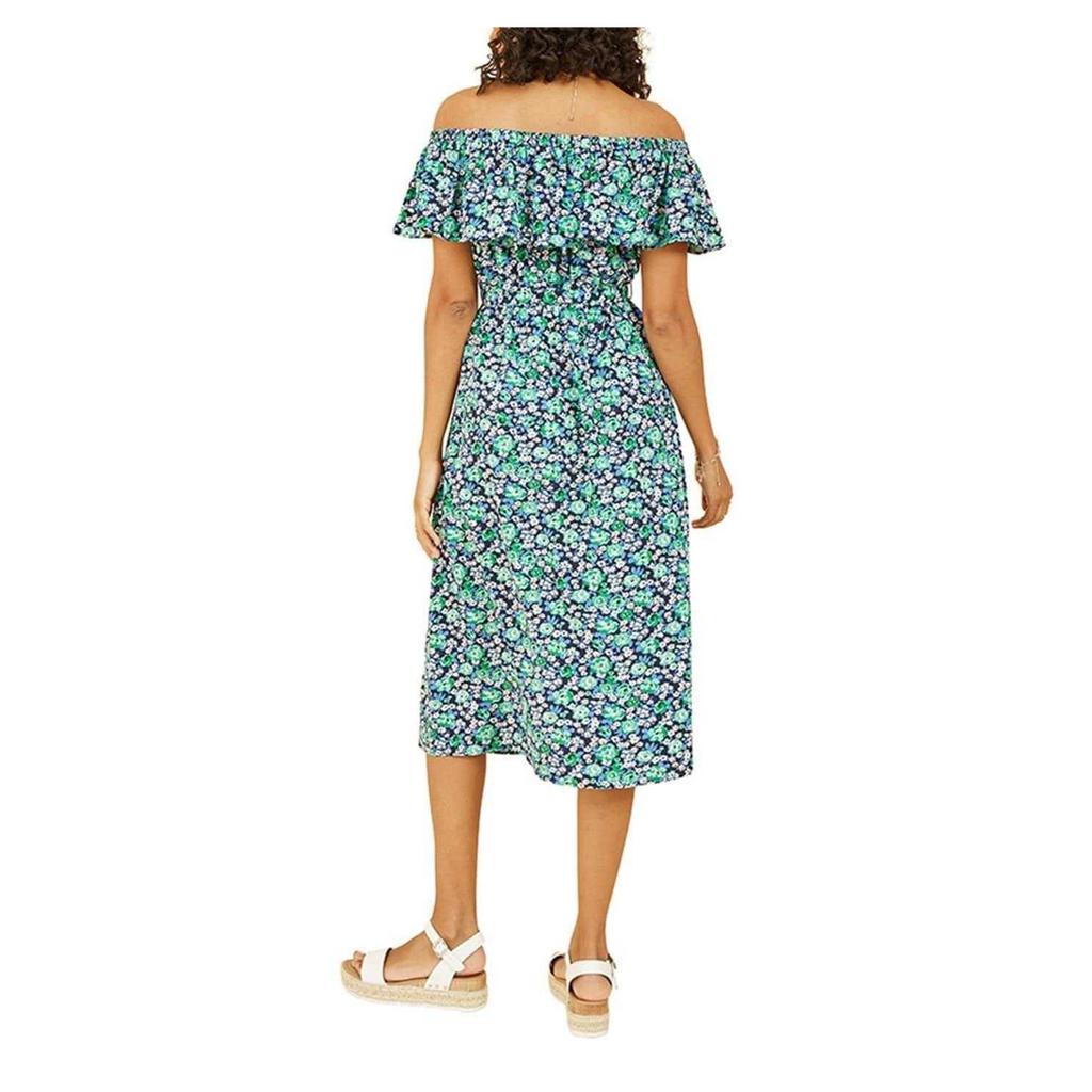 Yumi Womens/Ladies Ditsy Floral Off Shoulder Midi Dress