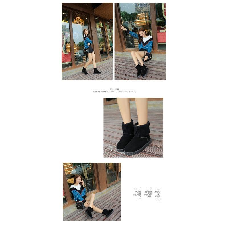 Directly from the Manufacturer Winter New Wool Mouth Snow Boots Women's Short Boots Two Wear Velvet Short Cotton Shoes Wholesale Women