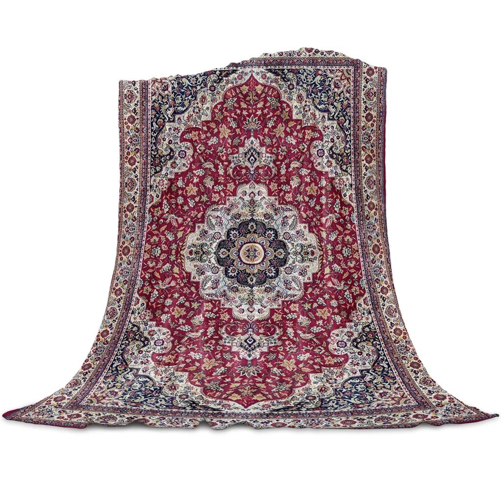 Vintage Floral Ινδικά Boho Ριχτάρια για Καναπέ-Κρεβάτι, Μαλακή Ζεστή Πλούσια Κουβέρτα, Τέλεια Δώρα για Χριστουγέννες