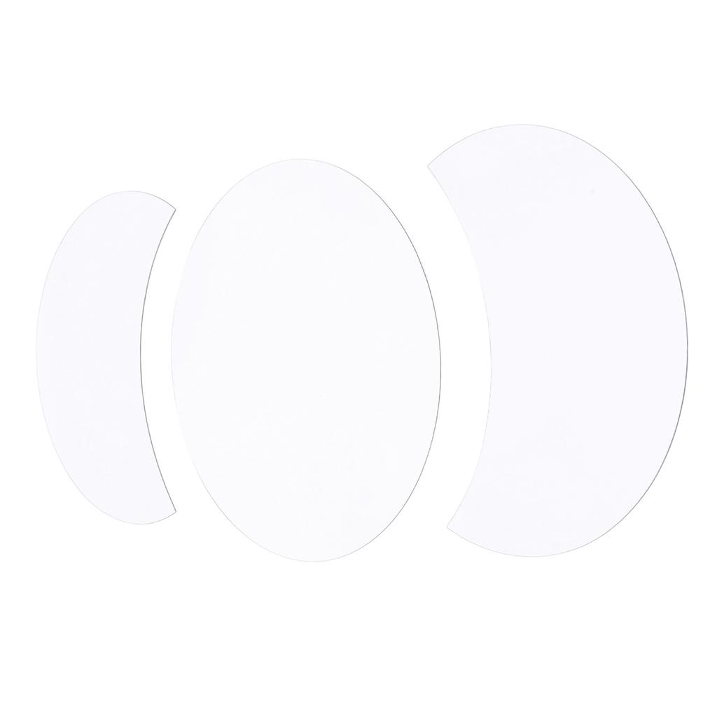 Acrylic Mirror Wall Sticker Sun Half Moon Shape Decorative Background Decal for Home Use