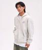 Astral Projection Graffiti Oversized Wide Shoulder Zip-Up Hoodie_Oatmeal