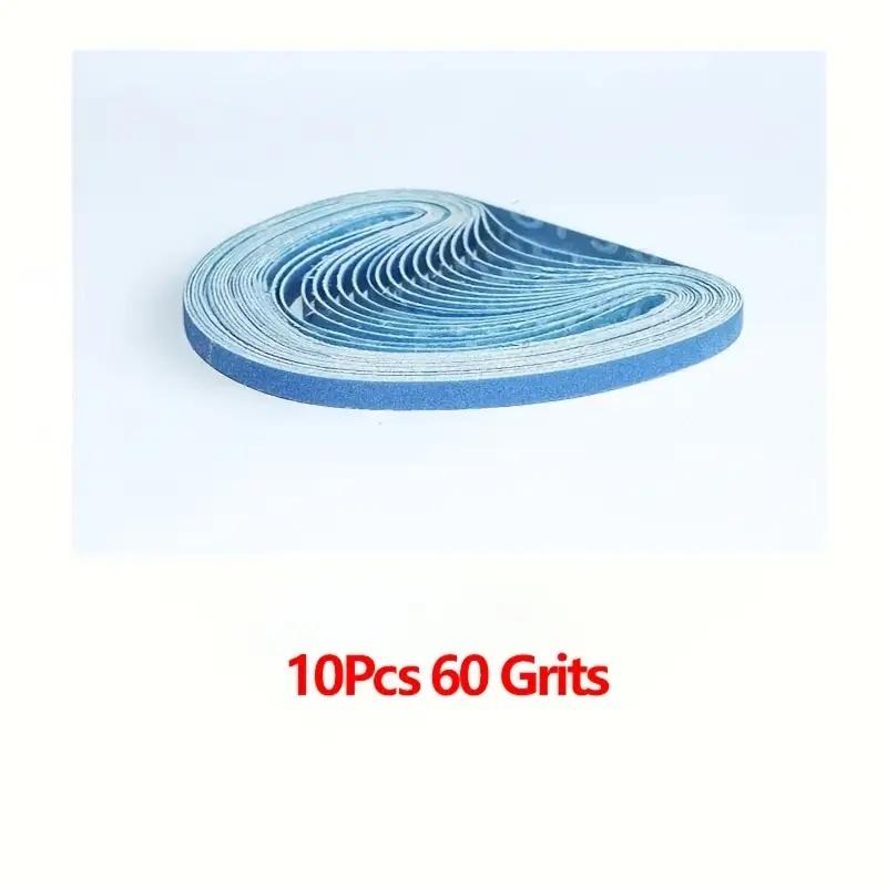 10/12Pcs alumina emery tape, size 10x330 mm (3/8 inch x13), multiple grit specifications: 40/60/80/120, suitable for machine use