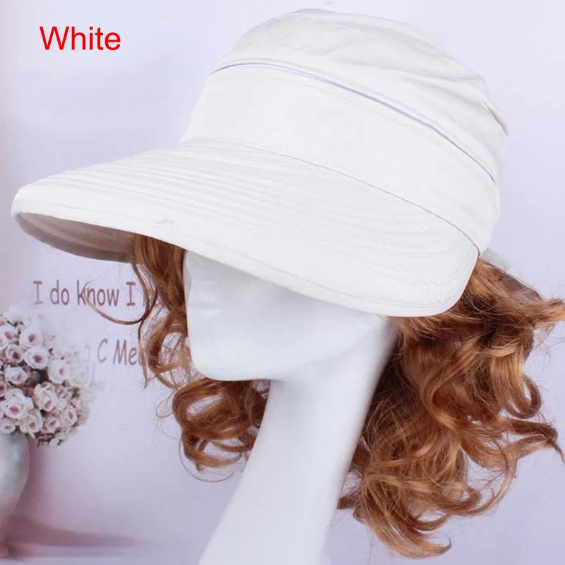 

Summer Fashion Korean Style Bowknot Big Visor Cap Color Matching Beach Sun Hat xqmg Protective Clothing Accessories Beekeeping білий