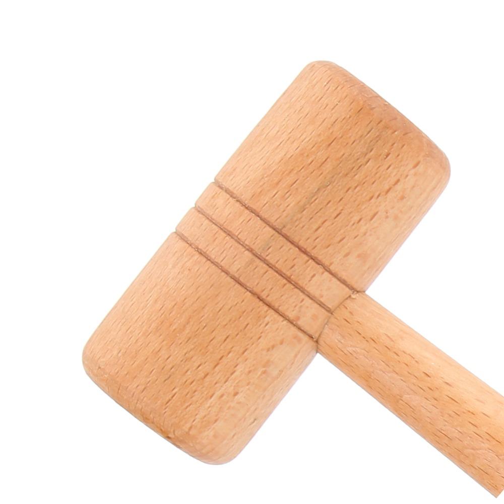 2Pcs Hammer Length 26cm Jewelry Hammer Wood color Metal Processing Tool  For DIY Repair
