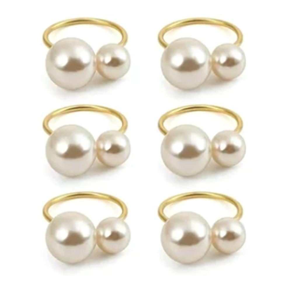 12pcs Napkin Ring Washable Decorative Exquisite Metal Napkin Ring Buckle for Wedding Party Banquet