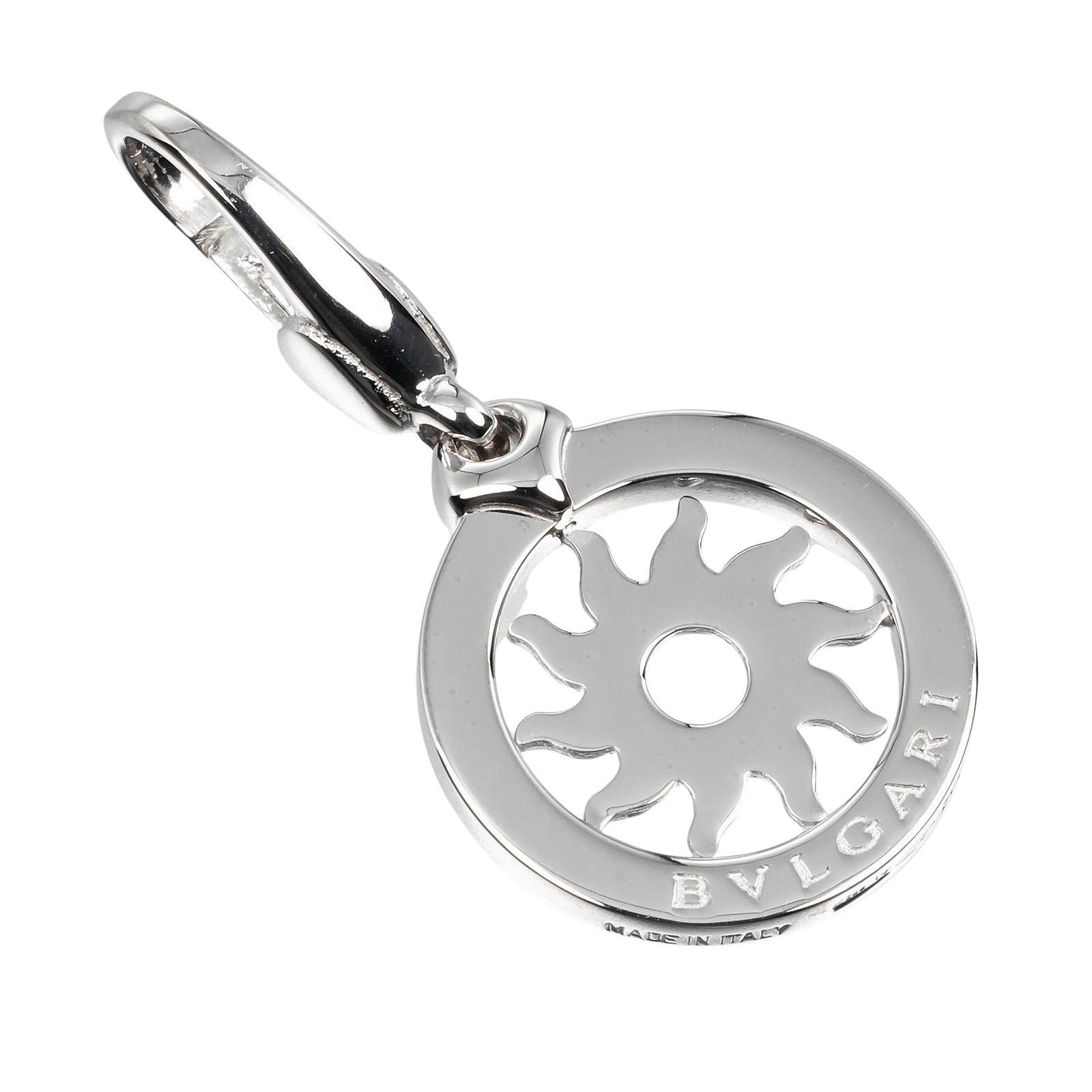 

BVLGARI Tond Snow Pendant top K18 white gold 3.3g Women Used