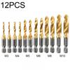 Tap Drill Compound Tap HSS Screw Hex Shank Titanium Plated