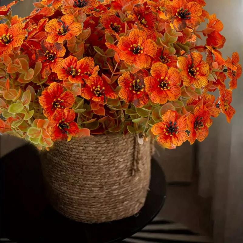 Simulated Flowers Milan Grass Artificial Eucalyptus Leaves Lotus Flower Home Garden Halloween Decorative Flowers Garden Supplies