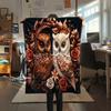 1Pc owl Print Flannel Blanket, High quality Comfortable for All Seasons, Home Decor, Warmth and Comfort, Perfect for Christmas Gifts W66
