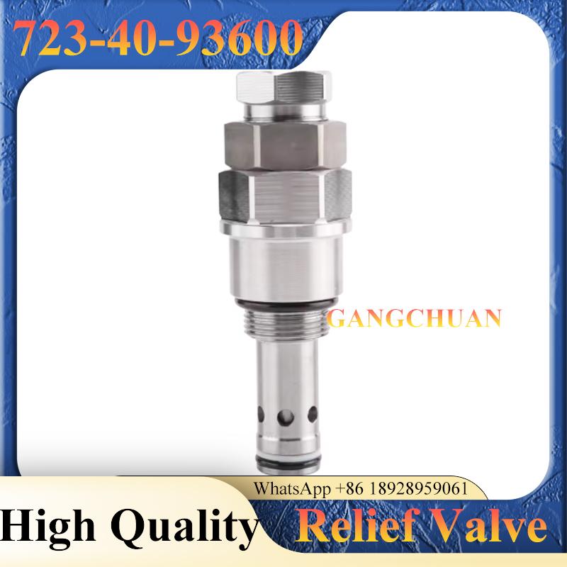 Main Relief Valve 723-40-93600 7234093600 for PC200-8 PC220-8 Excavator Parts
