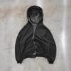 Camouflage Patchwork Hooded Zip-Up Sweatshirt Unisex Streetwear Oversized Casual Pullover