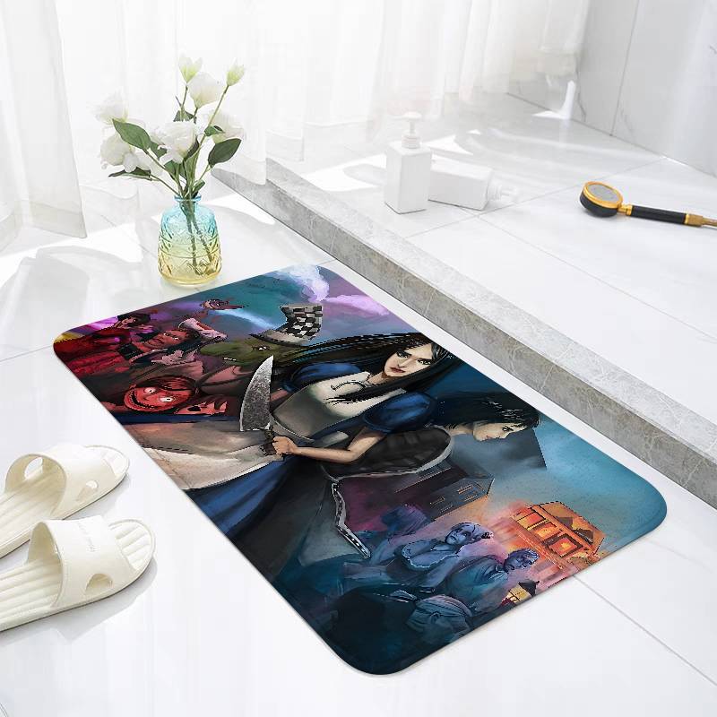 Game A-Alice Madness Returns Floor Mat For Living Room Cushions Modern Soft Fluffy Home Rug For Children's Bedroom Play Carpet