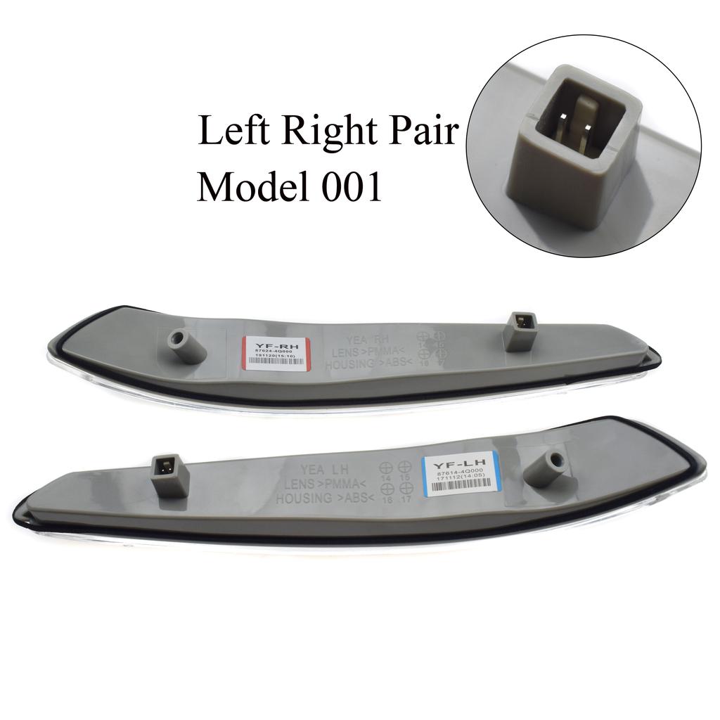 Side Mirror Turn Signal Light Lamp Left Right LH RH For Hyundai Sonata 2011 2012 2013 2014 2.0L 2.4L 3.3L & i45 2009 2010 2011