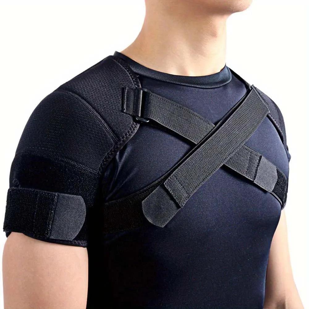Adjustable Cross Shoulder Support Straps Polyester Fiber Hand Wash Only For Back Sports Shoulder Brace With Adjustable Straps