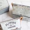 Galvanized Rectangular Flower Bucket Thickened Plant Container Iron Flower Pots  Garden
