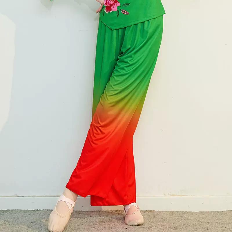 2024 New Style Square Performance Costumes Chinese Fan Dance Yangge Dance Drum Dance Middle-Aged and Elderly Classical Dance Performance Set