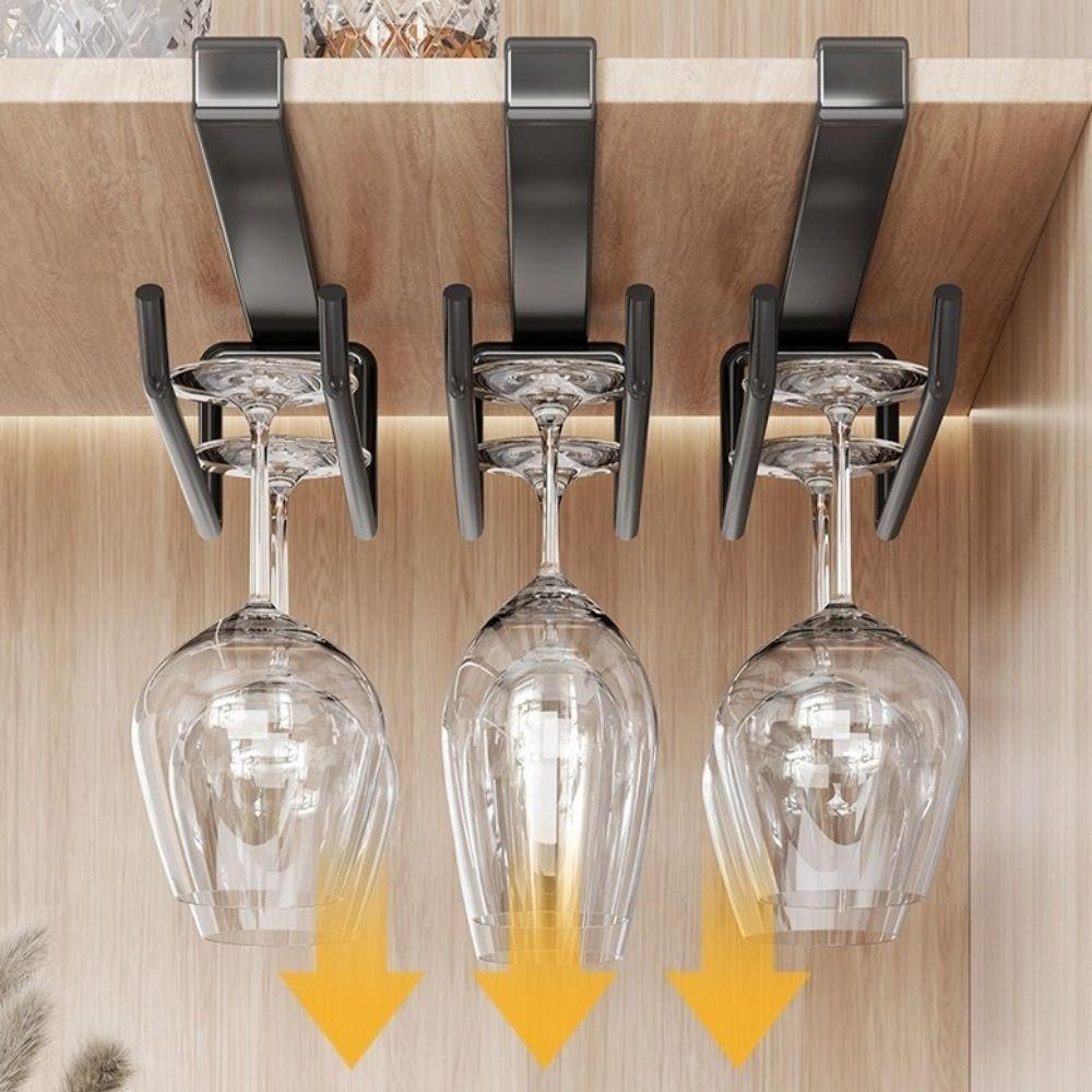 Wandmontiertes Untertheken-Glaslagerregal Ohne Bohren Weinglashalter Weinglashalter Keller
