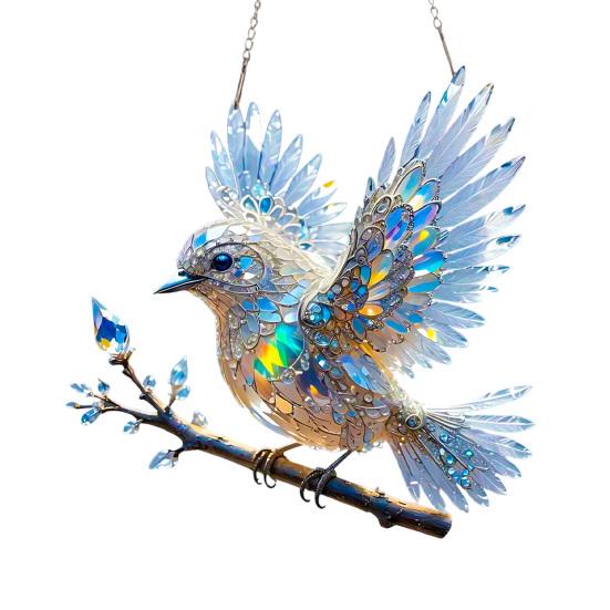 

Birds Hanging Ornaments Acrylic Bird Sun Catchers for Window Decorations Colorful Christmas Trees Easter Parties Home S A