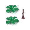 Small Particles Military Scene Green Plants Street View Forest Parts Small Trees Building Block Assembly 5058