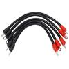 5pcs Golf Cart Battery Cables PVC Sheath Battery Cables 4 Gauge Replacement for Club Car DS 36V 48V Golf Cart