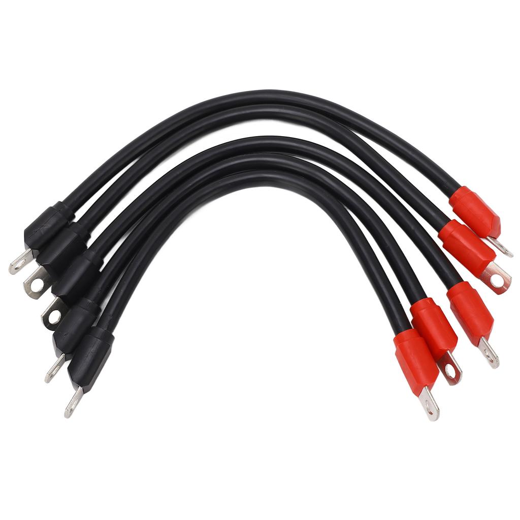 5pcs Golf Cart Battery Cables PVC Sheath Battery Cables 4 Gauge Replacement for Club Car DS 36V 48V Golf Cart