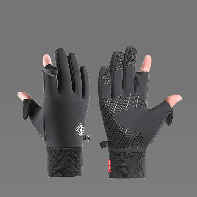 Full Finger Cycling Gloves Winter Gloves Mens Anti Slip Thermal Windproof Mittens