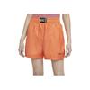 Nike Logo Embroidered Pocket Elastic Waist Straight Leg Sports Shorts Women shorts Orange DA6167-858