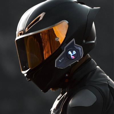 Motorcycle Headset Motorcycle Intercom Headset Colorful Light Voice Assistant Earphone Noise Cancellation For Cycling Skilling