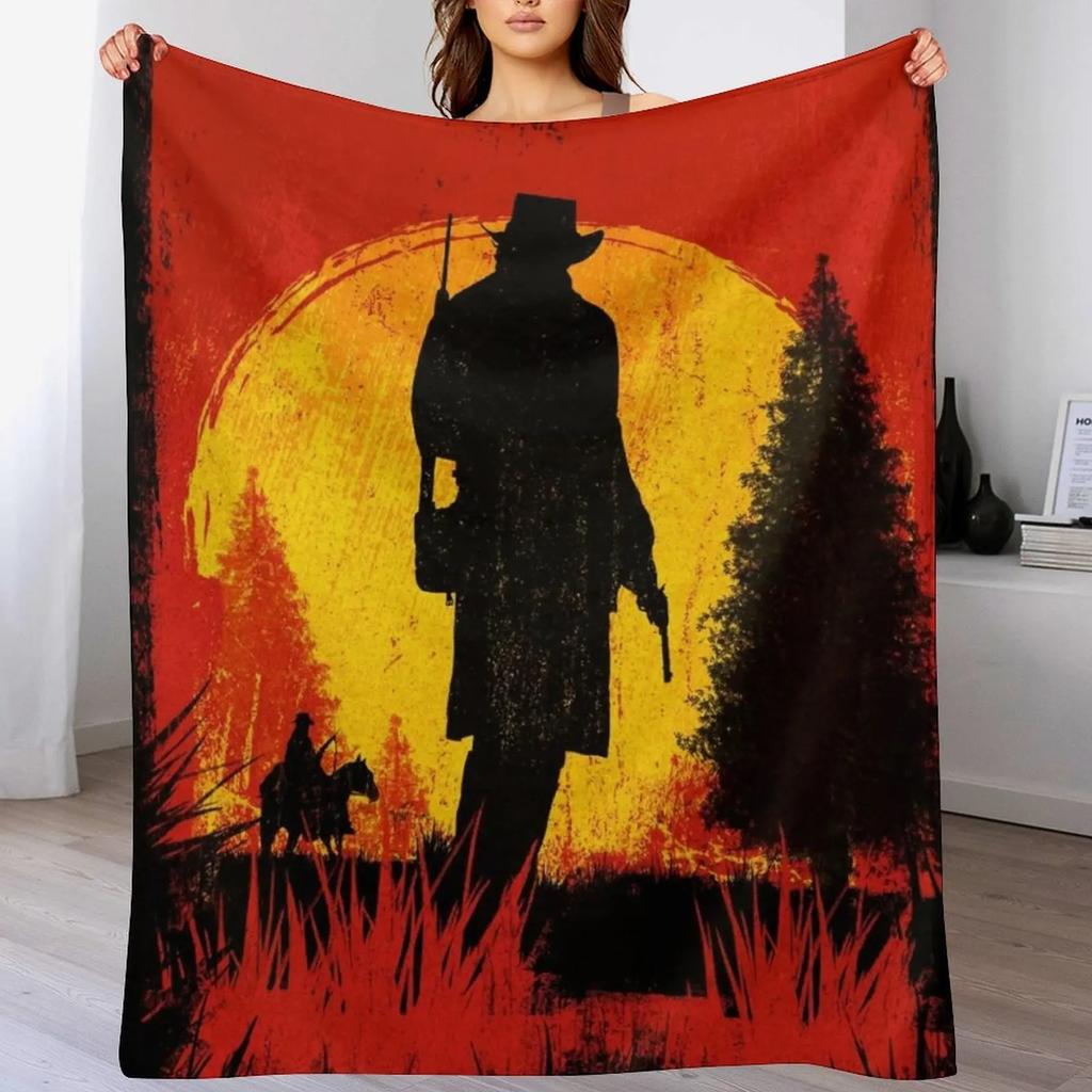 RDR Throw Blanket Cozy Microfiber Throw Blanket for Home Bedroom