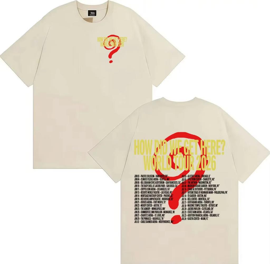 Streetwear Louis Tomlinson How Die We Get Here Double Sided Print Tees Pure Cotton TShirts Hip Hop 2026 Tee Shirt Streetwear