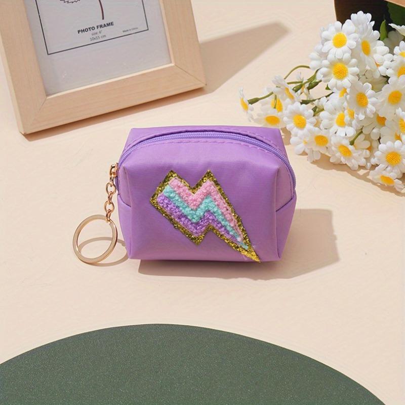 

Patch Polyester Makeup Bags, Zero Wallet, Lipstick Bag, Portable, Travel Toiletry Cases - Cosmetic Pouches with Zipper for Women