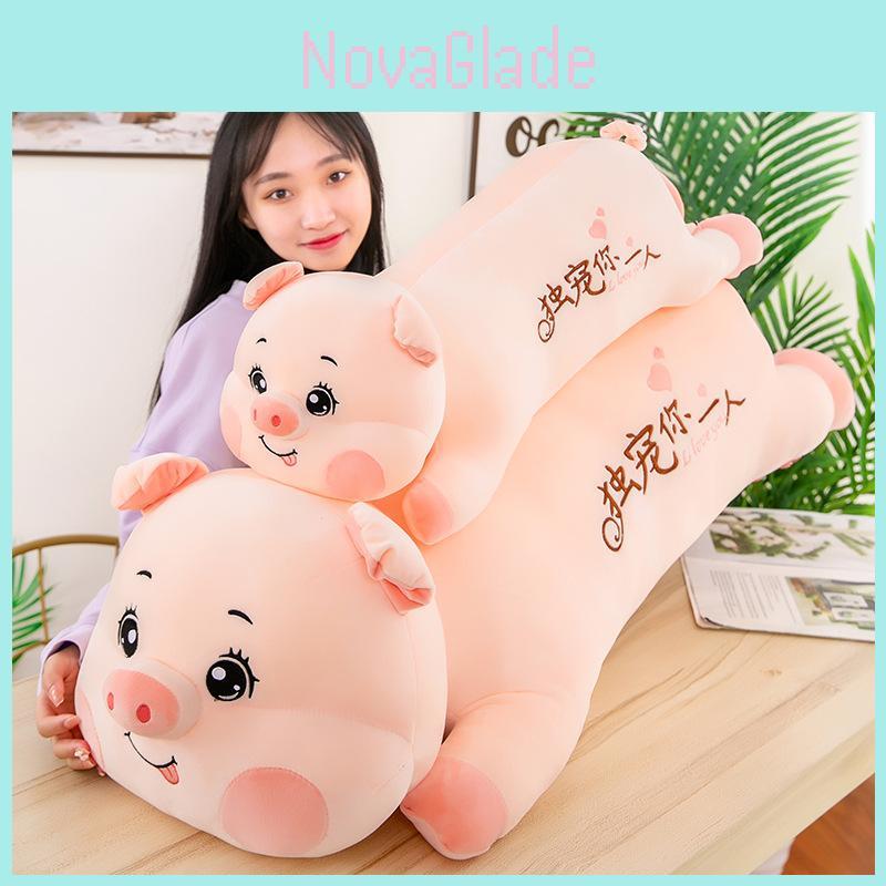 Adorable Pig Plush Pillow For Girls Cozy Bedside Cushion With Pp Cotton Stuffing