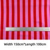 150*100cm Tkanina w Paski Pionowe Bawełna Wielokolorowa Materiał do Szycia Ubrań Sukienka Obrus Poduszka Tkanina Krawiecka