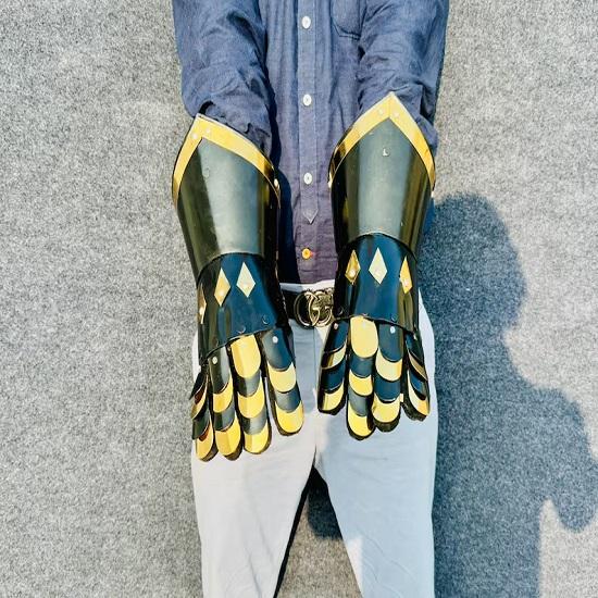 Středověké gotické brnění Rukavice Temná fantasy Gotické rukavice Nositelné rukavice Fantasy Cosplay LARP, Hraní rolí, Vánoce, Sběratelský kousek